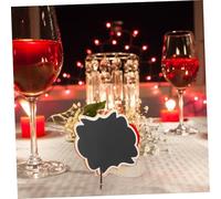 Ipetboom 10 pièces Lot de Mini Tableaux Ardoise avec Chevalet Panneaux Réutilisables pour Buffet Décorations de Fête et Numéros de Table Surface Effaçable pour Facile