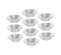 Ipetboom 10 pièces Moules Mini Tartelette Aluminium Robustes Moules à Pâtisserie pour et Muffins Famille pour Cuisson Précise