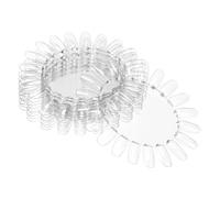 Ipetboom 10 pièces Présentoir Transparent Nuancier Manucure Plaque Vernis Ongles pour Salon Nail Art Support Pratique pour Affichage Vernis et Ongles Faux Format