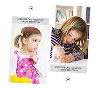 Ipetboom 10 Pièces Set de Barrettes de Noël Étoile et Nœud Rouge Accessoires Festifs pour Filles et Femmes Décorations de Cheveux Élégantes pour Fête de Noël