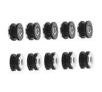 Ipetboom 10 pièces Set de Boulons de Carénage Caoutchouc avec Rondelles pour Accessoires de Remplacement pour Boulons de Carénage Kit Durable et Facile à Installer