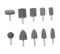 Ipetboom 10 pièces Set Meules Abrasives Corindon Têtes Rotatives Cylindriques et Coniques Meules pour Polissage et Décapage Compatibles Outils Électriques Multifonctions Bricolage et Auto