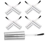 Ipetboom 10 pièces Small Gel Polish Bottle Caps With Brush Reusable Nail Gel Replacement Caps For Salon And Home Use Lightweight And Practical Nail Polish Bottle Accessories