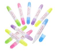 Ipetboom 10 pièces Stylo Dissolvant Vernis Ongles Refillable pour Bords de Ongle Correction Précise Outil de Nettoyage Vernis pour Salon et Usage Domestique