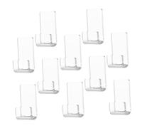 Ipetboom 10 pièces Support Mural Vinyle Acrylique Transparent Étagère Flottante pour Rangement et Organisation Disques Vinyles Présentoir Mural pour Collection et Décoration Espace Travail