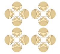 Ipetboom 100 Écailles D'armure Médiévales en Acier Inoxydable Doré, Matériau Léger et Flexible pour Cosplay, Recréation Historique et Fabrication Artisanale D'armures D'écailles