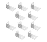 Ipetboom 100 Équerres Métalliques D'angle Droit 3 Trous Compactes pour Support D'angle de Cadre Photo, Fixation D'équerre Solide pour Maison et Étagères, Kit 100 Pièces