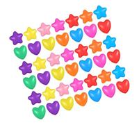 Ipetboom 100 Pièces Balles de Jeu Étoile Cœur Écrasement Parfaites pour Jeux Anniversaire Décoration Intérieure