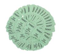 Ipetboom 100 pièces Billets de Vert Lot de Tickets pour Événements Fêtes Jeux et Carnaval