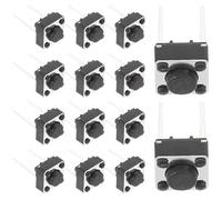 Ipetboom 100 pièces Bouton Poussoir Tactile Momentané de Remplacement pour Projets DIY et Électroniques Design Pratique et pour Divers Dispositifs Électroniques