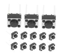 Ipetboom 100 Pièces Boutons-poussoirs De Remplacement Interrupteurs Momentanés pour Circuit Imprimé Boutons-poussoirs