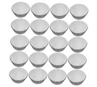 Ipetboom 100 pièces Lot de Caissettes Papier Aluminium pour Muffins et Cupcakes Moules Ronds Antiadhésifs Réutilisables pour Pâtisserie et Cuisson Maison