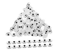 Ipetboom 100 pièces Nez de Sécurité pour Poupées et Peluches DIY Accessoires Nez et Bouche Ovale pour Jouets Tissu Fournitures Artisanales pour Création de Peluches et Animaux Tissu