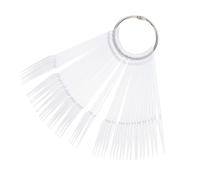 Ipetboom 100 pièces Nuancier Ongles Présentoir Couleur Forme Éventail Transparent Pratique pour Salon et DIY Manucure