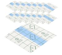 Ipetboom 100 pièces Palettes de Maquillage Usage Unique Autocollantes Transparentes Accessoires Cosmétiques pour Mains Film Protecteur Imperméable pour Mélanger Fond de Teint et Liquides