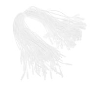 Ipetboom 1000 Attaches D’étiquettes de Prix en Coton 100% Pur, Cordon Blanc Moyen, Boucle de Sécurité, pour Boutiques, Vêtements et Commerces de Détail