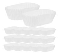 Ipetboom 1000 Pièces Oval Paper Cake Cups High Temperature Resistant Greaseproof Boat Shape Bread Baking Liners For Muffins Cupcakes And Cake Balls