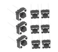 Ipetboom 100pièces Lot de Interrupteurs Tactiles Plastique Boutons-poussoirs Tactiles pour Circuit Imprimé Micro-Tactile