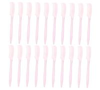 Ipetboom 100pièces Petit Peigne à Sourcils Brosses pour Maquillage et Séparateurs de Cils Applicateur de Mascara Rose