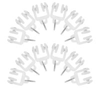 Ipetboom 100pièces Poulies de Rail Coulissantes pour Rideaux de Plafond Supports et Crochets pour Coulissement de Rideaux de Chambre et Salon avec roulettes Doubles Silencieuses