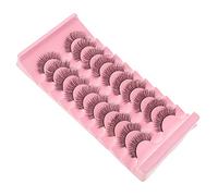 Ipetboom 10paires Extensions de Cils Fausse Longs Naturels Faux Cils pour Femmes Accessoires de Maquillage pour Shopping Mariages Anniversaires