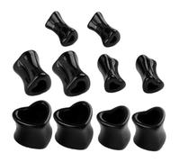 Ipetboom 10paires Jauges Oreille Acrylique Kit Étirement De Jauge Bouchons De Modelage De Cœur Écarteurs Oreille Pratiques Pour Cosplay Et Fêtes