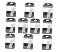 Ipetboom 10paquets Fibres Extension Blanches Matériau Sécurisé Pour Allongement Naturel Kit De Manucure Pour Création De Designs Ongulaire Salon Pack