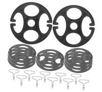 Ipetboom 10pièces Coussin De Protection Dorsale avec Clip De Siège Auto Clips De Fixation pour Housse De Siège Mandrins Et Disques Plastique Plaque De Fixation pour Housse De Auto