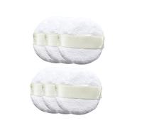 Ipetboom 10pièces Éponge De Maquillage Ultra Douce Peluche Pack De Houppettes Cosmétiques Blanches Pour Fond De Teint Et Maquillages