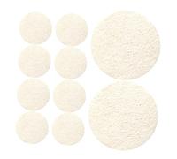 Ipetboom 10pièces Éponge Exfoliante Visage Luffa Lot De Tampons Exfoliants Naturels Pour Corps Le Bain Nettoyage Profondeur Sans Irritation