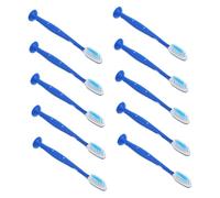 Ipetboom 10pièces Lot De Brosses à Dents De Voyage à Manche Court Pour Établissements De Santé Avec Poils Souples Et Conception Anti-automutilation