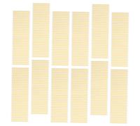 Ipetboom 12 Feuilles Ruban Adhésif Double Face Jaune pour Réparation de Montres Forte Adhésion et Application Facile, pour Fixer Les Pièces et Mouvements Lors Réparation