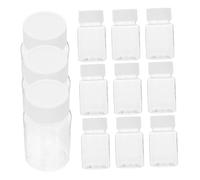 Ipetboom 12 Pcs Flacon de Transport de Capsules avec Bouchon Contenant de Capsules Distributeur de Stockage Organisateur de Médecine de Voyage