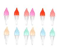 Ipetboom 12 Pcs Lip Gloss Tube Lip Gloss Bouteille Conteneurs Titulaire DIY Cosmétique Conteneur DIY Tube With Wand Pencil Lipgloss s Plastic