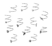 Ipetboom 12 Pièces Anneaux De Nez Double Anneau Piercing De Nez Spirale Décoratifs Légers Et Élégants Pour Soirée Et Fête