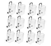 Ipetboom 12 pièces Boîte à Bonbons Mini Valise Transparentes Lot pour Mariages et Anniversaires Décoration Thématique Voyage Rangement Pratique et Élégant
