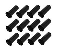 Ipetboom 12 Pièces Cache Lampe pour Lustre Noir Accessoires Élégants Cristal pour Lampes à Pendule Résistants Chaleur et
