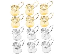 Ipetboom 12 pièces Clip Earring Converter U Shape Accessoires DIY pour Boucles Oreilles Clips Non Percés avec Doré pour Style Élégant et Pratique