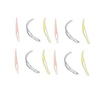Ipetboom 12 pièces Crochet Hook Wig Loop Needle Tool Set Flexible Wire For Hair Extensions Salon And Home Use Each
