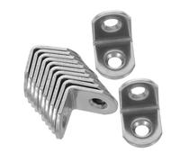 Ipetboom 12 pièces Équerre Angle INOX Degrés Acier Inoxydable Support de Fixation Robuste pour Étagères Meubles et Bricolage Lot de Installation Facile