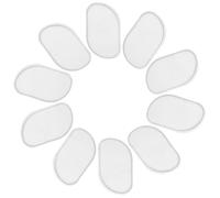 Ipetboom 12 Pièces Lot de 12 Houppettes à Maquillage en Silicone Translucide, Mini Éponges Non Absorbantes de Feuille, Applicateurs Lavables pour Fond de Teint Liquide, Poudre, Correcteur
