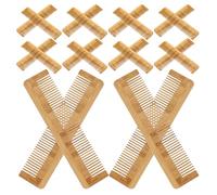 Ipetboom 12 Pièces Lot de 12 Peignes en Naturel, Dents Larges, Petit Peigne de Voyage Portable pour Hommes et Femmes, Brosse à Cheveux Démêlante Écologique, Adapté aux Hôtels et Maisons de