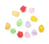 Ipetboom 12 Pièces Miniature Resin Chicken Statues Glow in The Dark Fairy Garden Decor for Micro Landscape and Party Favors