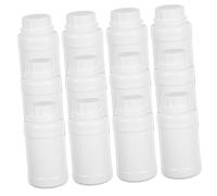 Ipetboom 12 Pièces Plastic Lab Reagent Bottles With Screw Caps Leak Wide Mouth Chemical Containers For Precise Liquid Sample Storage And Impact Resistance