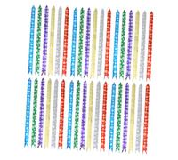 Ipetboom 120 Pièces Flocons de Neige dessinés à la Main arcs d'emballage de noël Tirer l'arc de Ruban Decoration Sapin de Noel décoration Sapin de Noel Arc de noël paniers arcs Noeud PVC