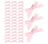 Ipetboom 120 Pinces à Cheveux Nœud en Ruban Rose Accessoires Coiffure pour Danseuses Barrettes Petites Tailles pour Filles et Adolescentes pour Danse Classique Sport et Usage Quotidien