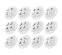 Ipetboom 12pcs Mini Roulettes Auto-adhésives pour Meubles en Abs et Acier Inoxydable, Roues Universelles Silencieuses, pour Familles et Bureaux, Installation Facile