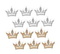 Ipetboom 12pièces Broche Couronne Épingle Bijoux Pour Femme Insigne Délicat à Porter Sur Vêtements Et Chapeaux