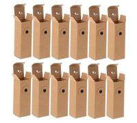 Ipetboom 12Pièces Lip Gloss Present Box Organizer Essential Oil Bottle Packaging Kraft Paper for Travel and Daily Use