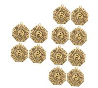 Ipetboom 12pièces Pendentifs Trigrammes Laiton Amulet Tai Chi Pour Clés Et Sacs Décoration Feng Shui Pratique Et Durable